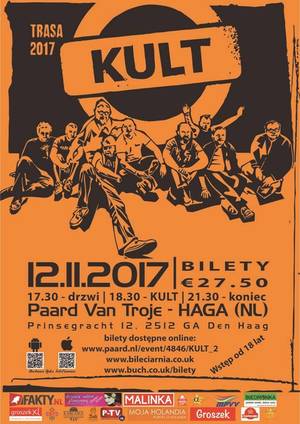 Koncert KULT w Hadze - zaproszenie