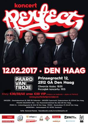 Koncert PERFECT – Den Haag – 12.02.2017