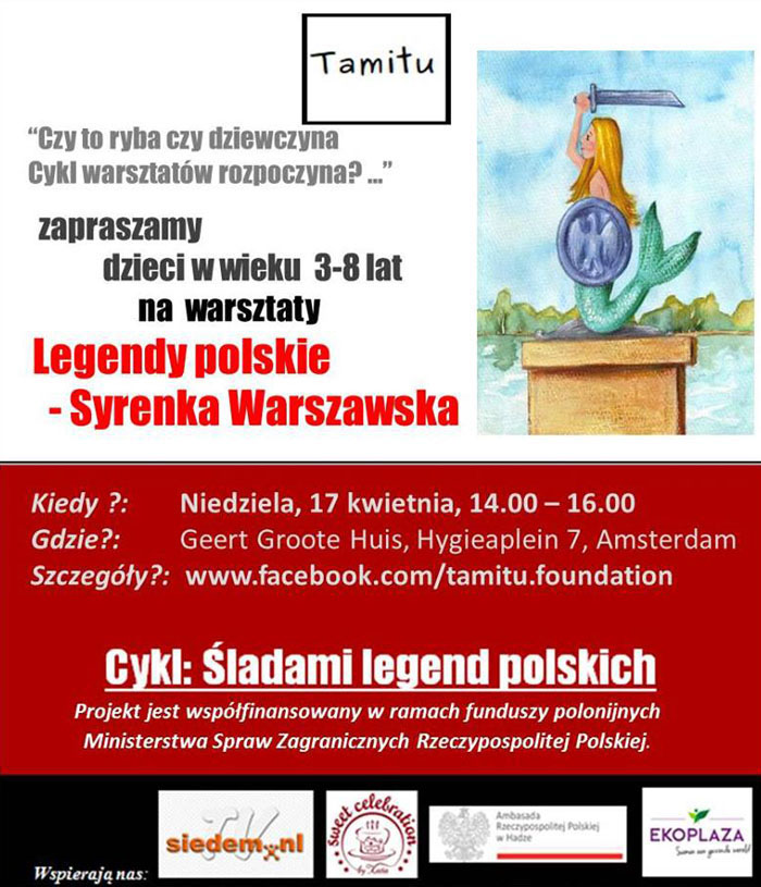 Śladami legend polskich - Warszawska Syrenka - Fundacja Tamitu - zaproszenie