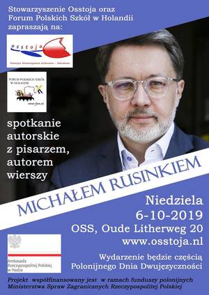 Michał Rusinek - spotkanie autorskie 06.10.2019 Oss, Holandia