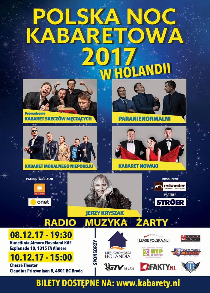 Polska Noc Kabaretowa 2017 w Holandii - Almere