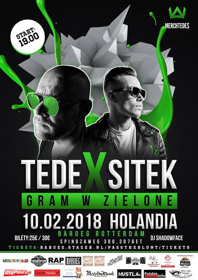 Tede oraz Sitek - Gram z Zielone - Holandia, Rottedam 2018