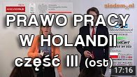 Porady prawne – Holandia. Holenderskie Prawo Pracy 2016 – część 3